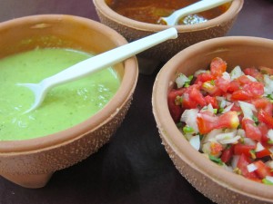 Salsa Verde and Salsa Fresca